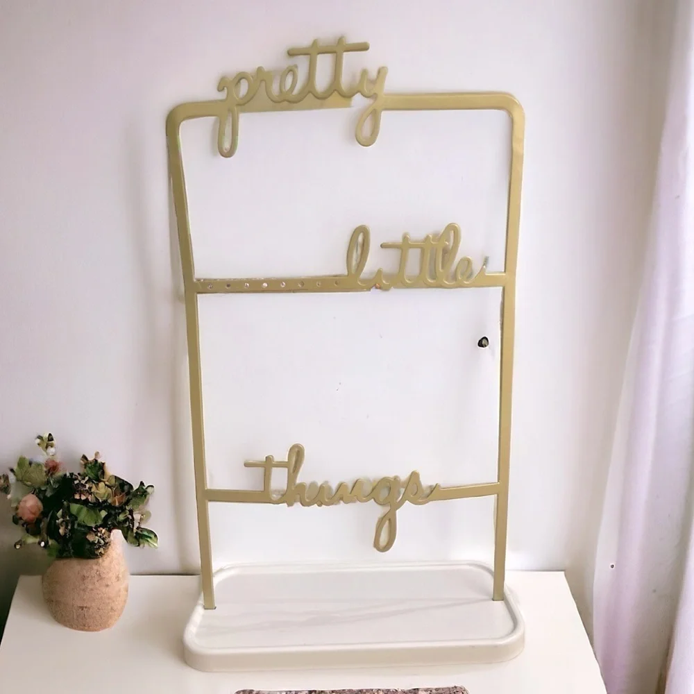Jewelry Stand Metal Table Top Jewelry Organizer Pretty little things